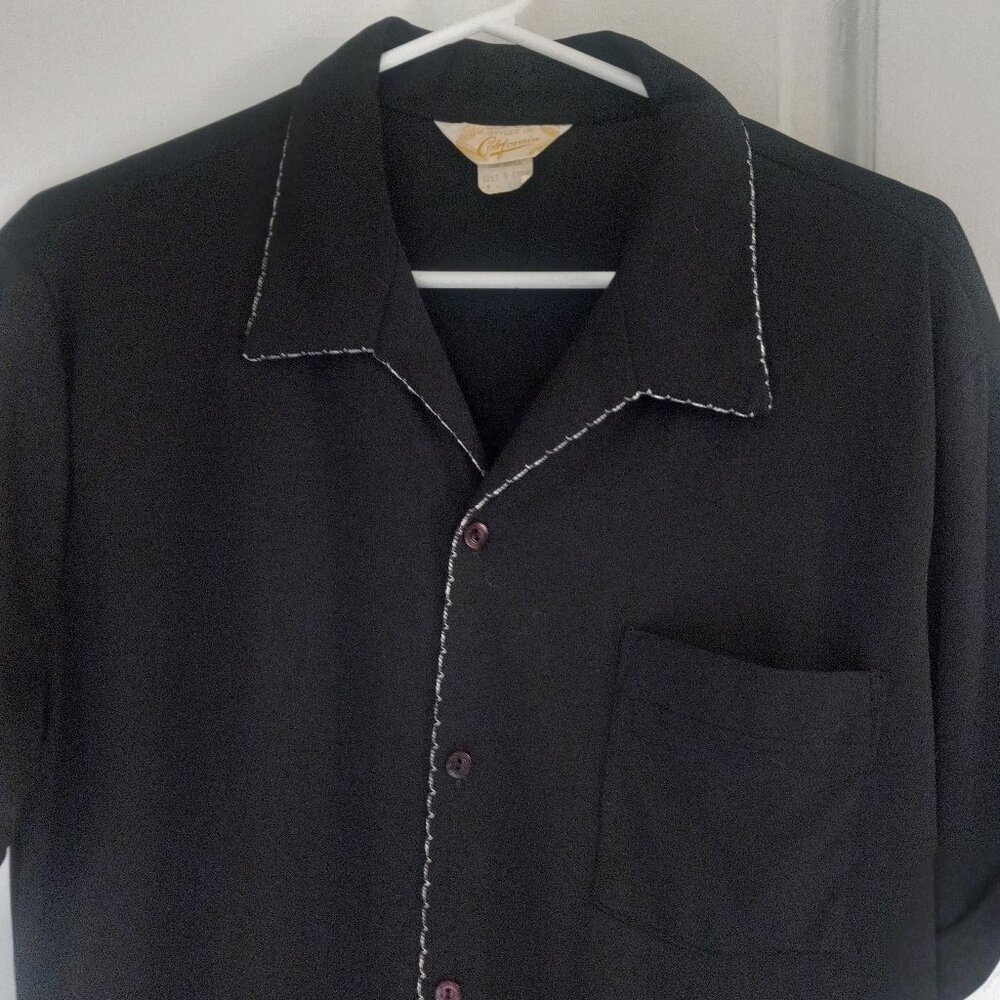 vintage STYLED IN  CALIFORNIA --SS mens party shirt  size L